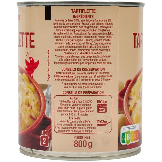3596710340507 - Auchan - Tartiflette