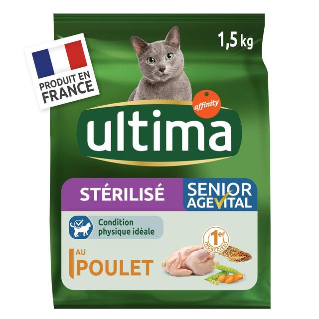 8410650201207 - Affinity - Ultima - Croquettes Poulet pour chat stérilisé Senior