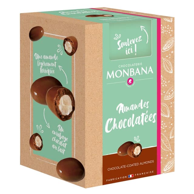 3474341101707 - Chocolaterie Monbana - Billes aux amandes chocolatées