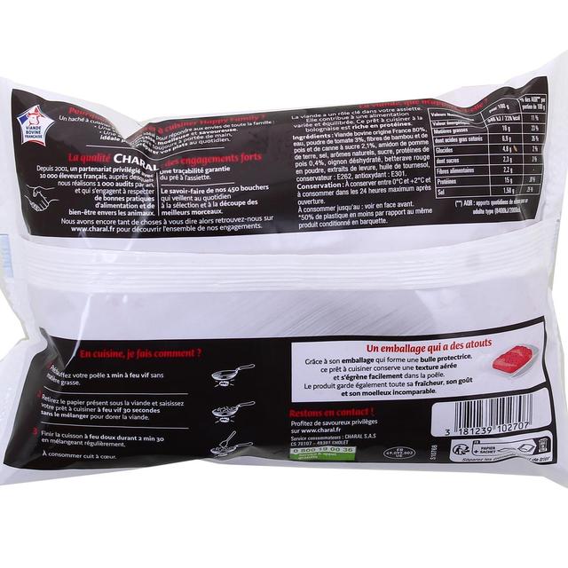 3181239102707 - Charal - Boeuf Haché Bolognaise Happy Family 