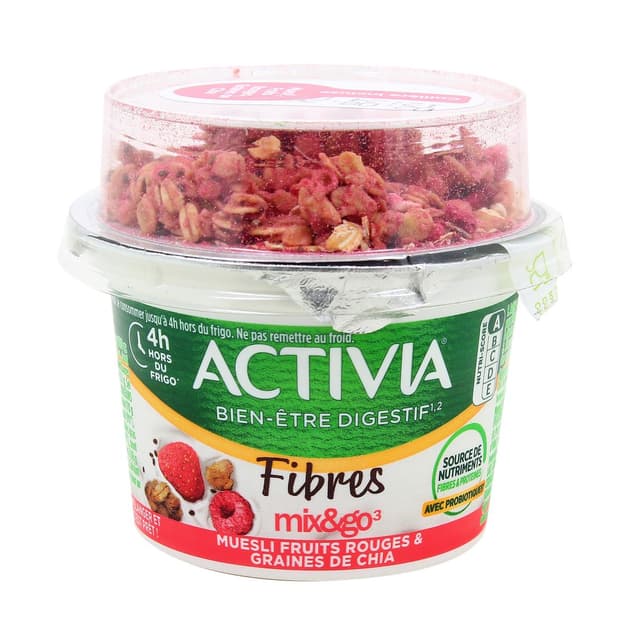 3033491402807 - Activia - Yaourt bifidus muesli fruits rouges et graines de chia