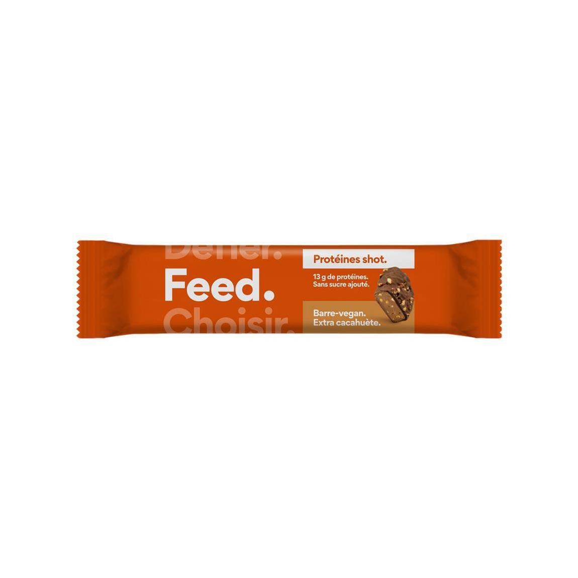 3665069005907 - Feed - Barre Céréales Extra Cacahuètes Vegan - Protéines Shot Snack