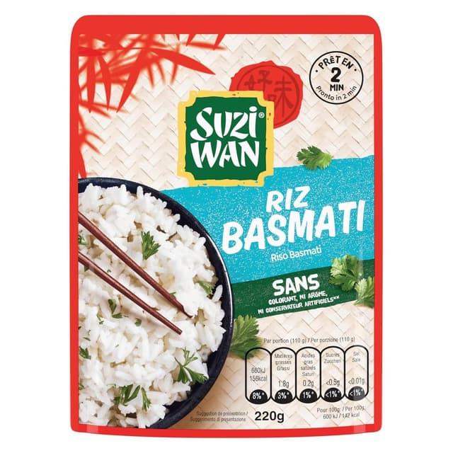 5010034016507 - Suzi Wan - Riz basmati micro ondable