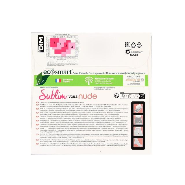 3610862639507 - Dim - Collant femme transparent chair 15D Ivoire