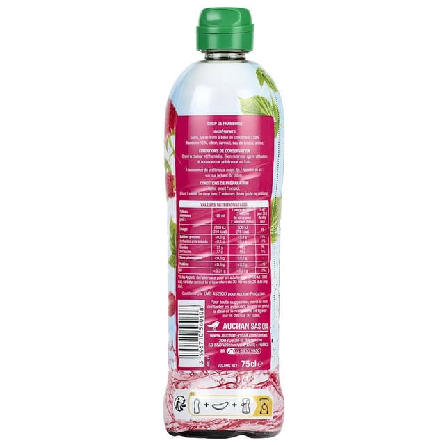 3596710560608 - Auchan - Sirop framboise