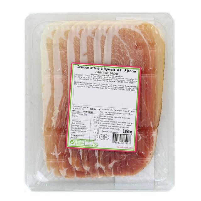 3760187531908 - Frais Devant - Jambon Sec au Poivre Affiné à Ajaccio