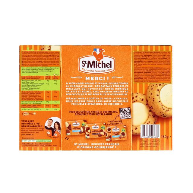 3178530423808 - St Michel - Galette Moelleuse Chocolat Blanc