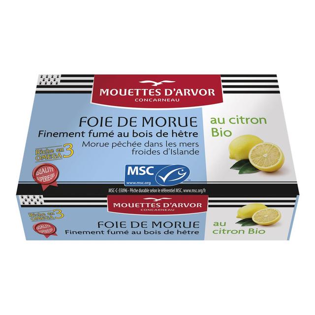 3365624014008 - Les Mouettes d'Arvor - Foie de Morue MSC au Citron Bio