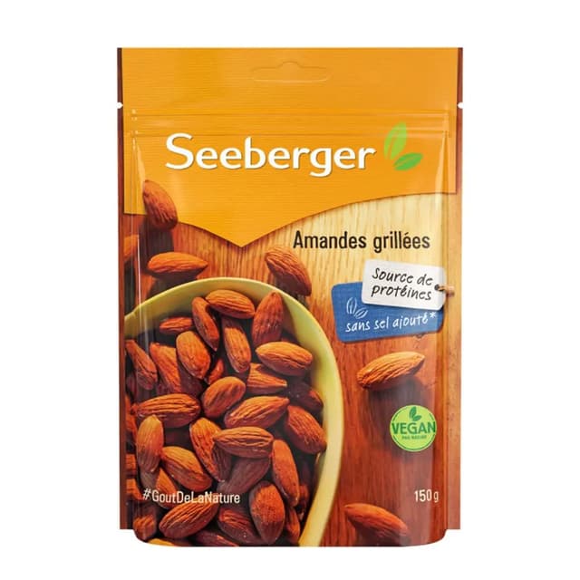 4008258074008 - Seeberger - Amandes grillées sans sel ajouté