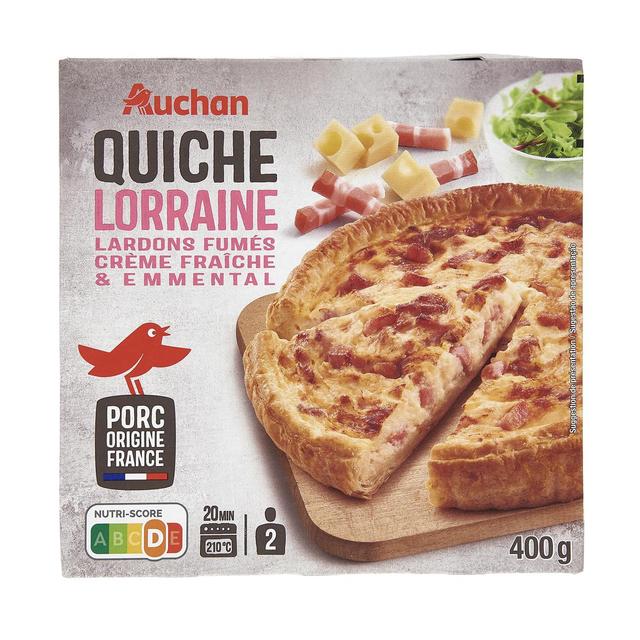 3596710444908 - Auchan - Quiche Lorraine aux Lardons Fumés et Emmental