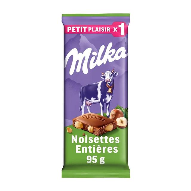 7622202284908 - Milka - Tablette Chocolat Lait Noisettes Entières