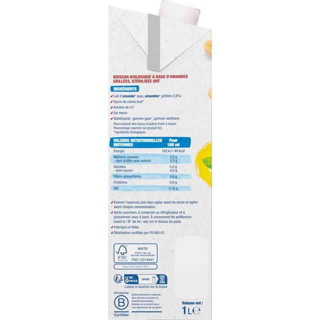 3229820795508 - Bjorg - Lait d'Amande Grillée Boisson Végétale Bio