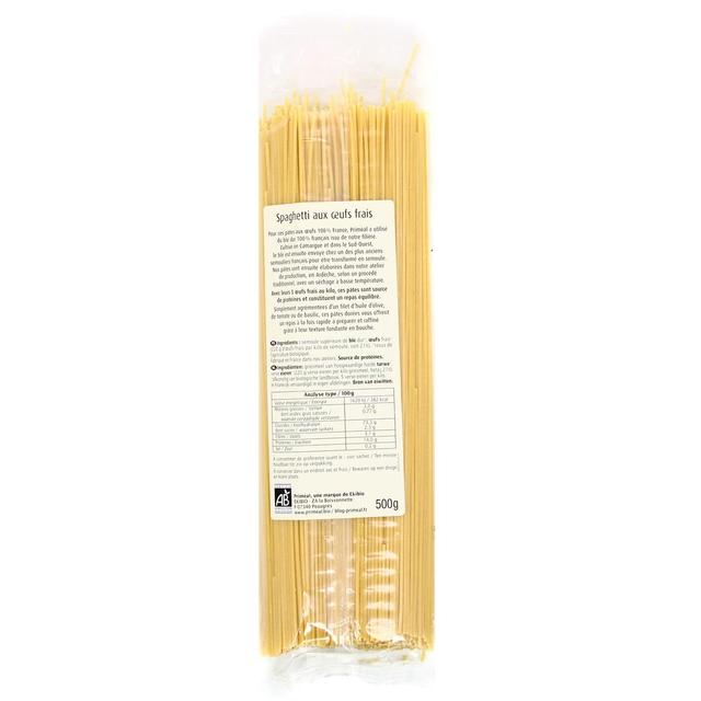 3380380055508 - Priméal - Spaghetti aux oeufs frais, Bio