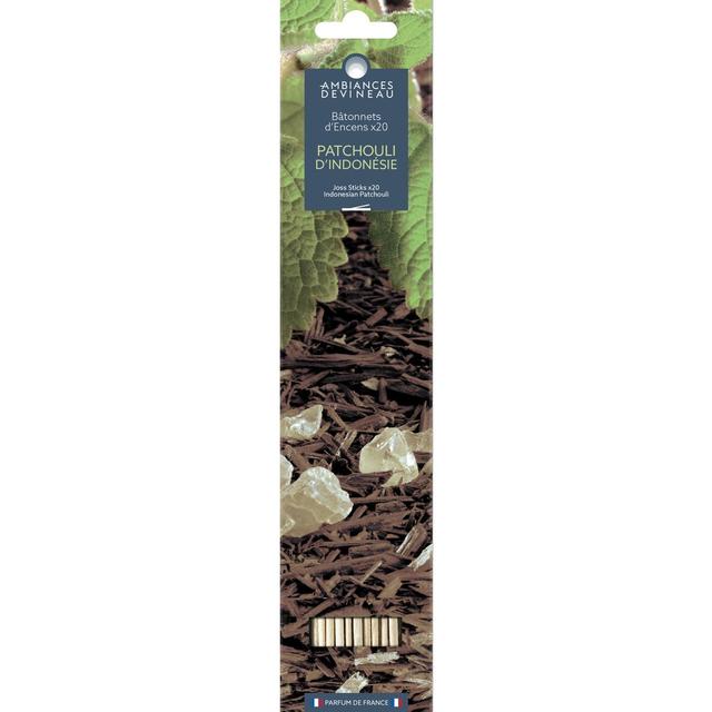 3482356897508 - Ambiances Devineau - Bâtonnets d'encens parfumés patchouli d'Indonésie