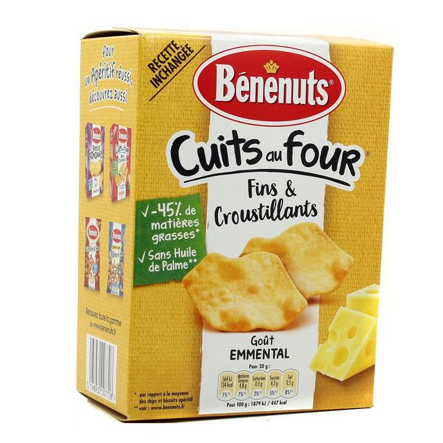3168930007708 - Benenuts - Apéro Cracks fins et croustillants goût emmental
