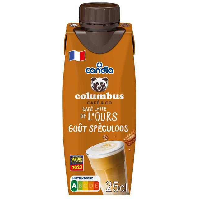 3533631888008 - Candia Colombus - Boisson lactée café latte de l'Ours spéculoos