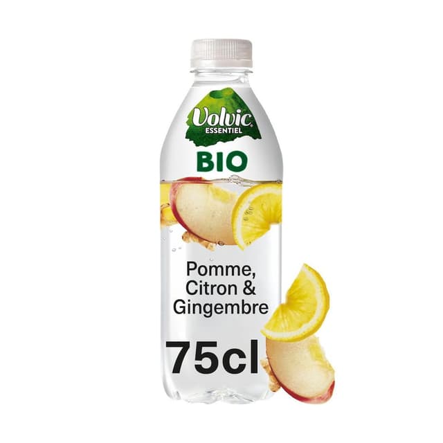 3057640618208 - Volvic - Eau aromatisée pomme citron gingembre bio