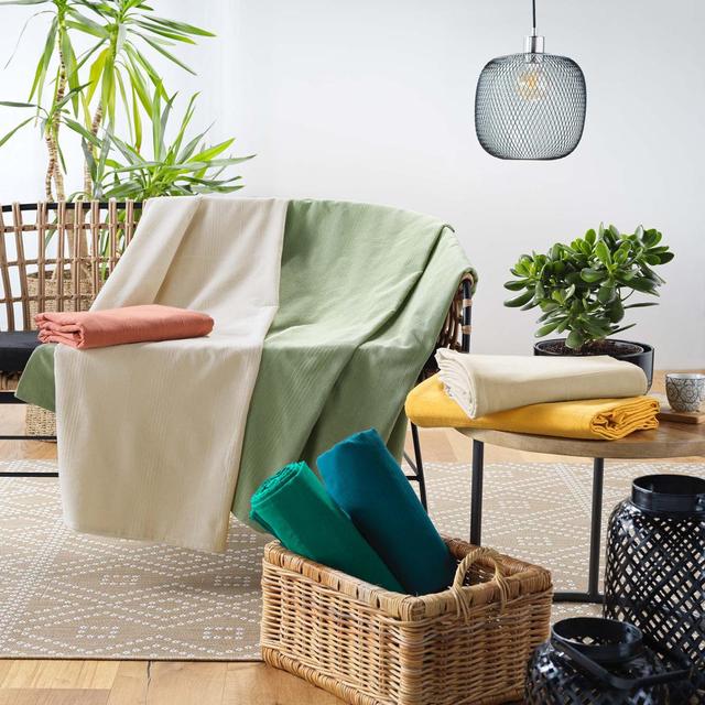 3574386118408 - Douceur D Interieur - Plaid Lucile marsala