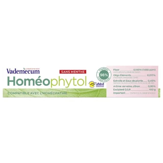 4068883000209 - Vademecum - Dentifrice Homéophytol 