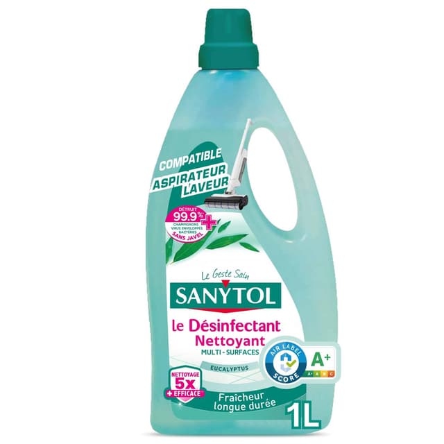 3045206390309 - Sanytol - ettoyant Ménager Désinfectant Multi Surfaces Fraîcheur Longue Durée Eucalyptus