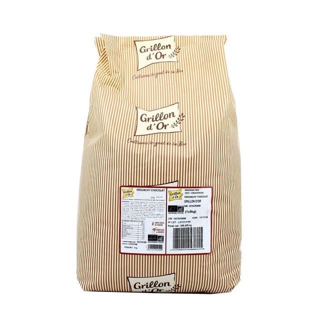3421557920509 - Grillon Or - Krounchy Chocolat BIO, Gros Format