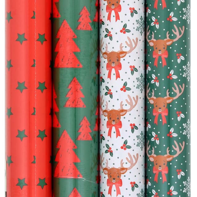 3329682020609 - Clairefontaine - Un Rouleau de papier cadeau Excellia flocons