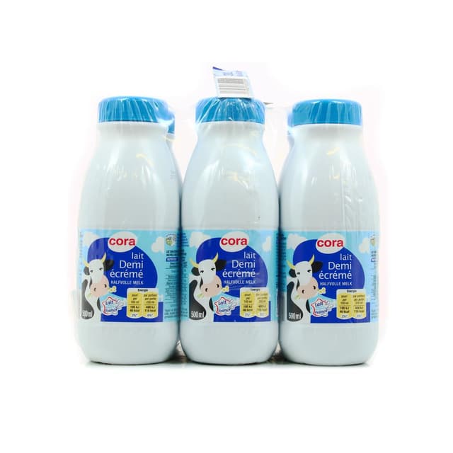 3257980832009 - Cora - Lait 1/2 écrémé UHT 