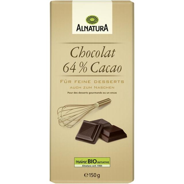 4104420222809 - Alnatura - Chocolat dessert 64% Cacao bio