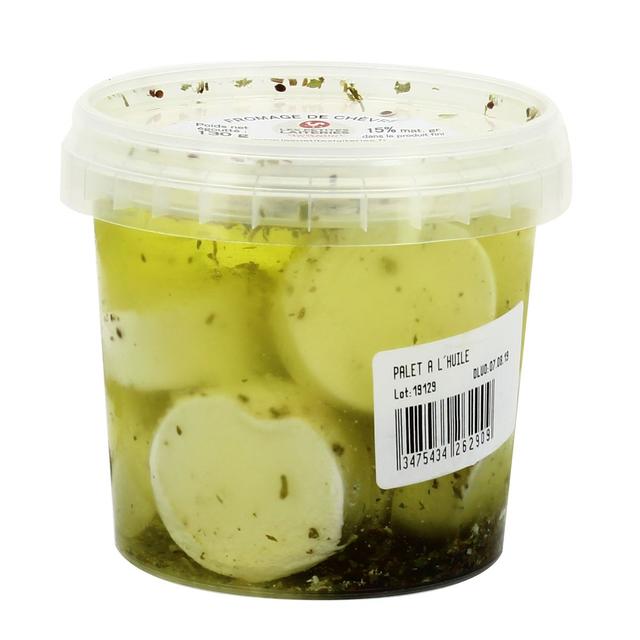 3475434262909 - Les Petites Laiteries - Palets de chèvre à l'huile - Lait de chève pasteurisé