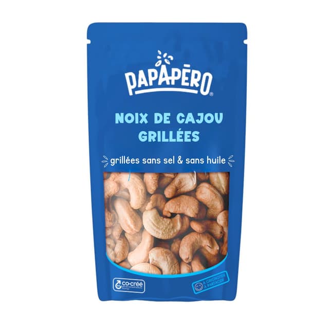 3770017703009 - Papapéro - Noix de cajou grillées sans sel & sans huile