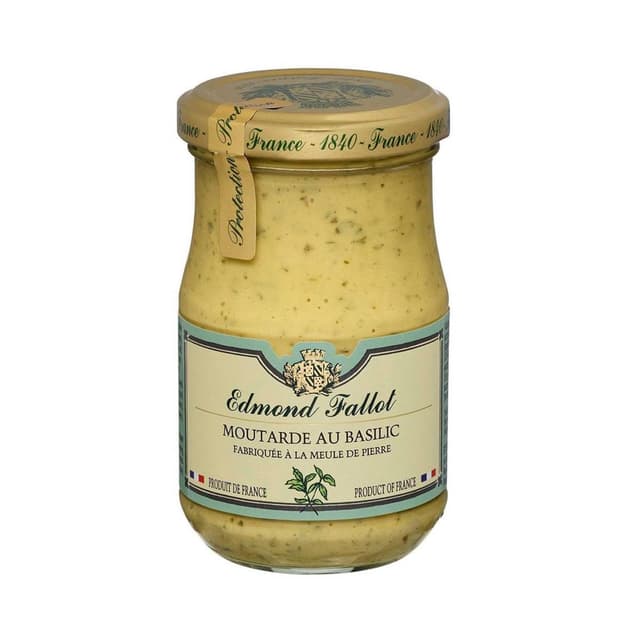 3230140004409 - Edmond Fallot - Moutarde au basilic en bocal