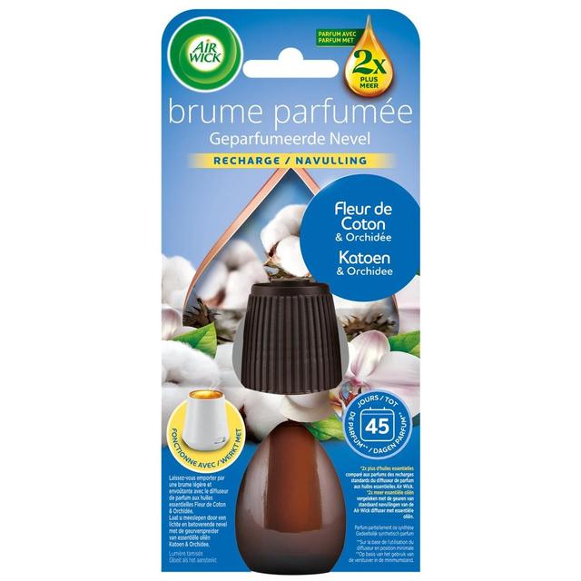 8720065014409 - Air Wick - Désodorisant Recharge Huiles Essentielles Fleur de Coton et Orchidée