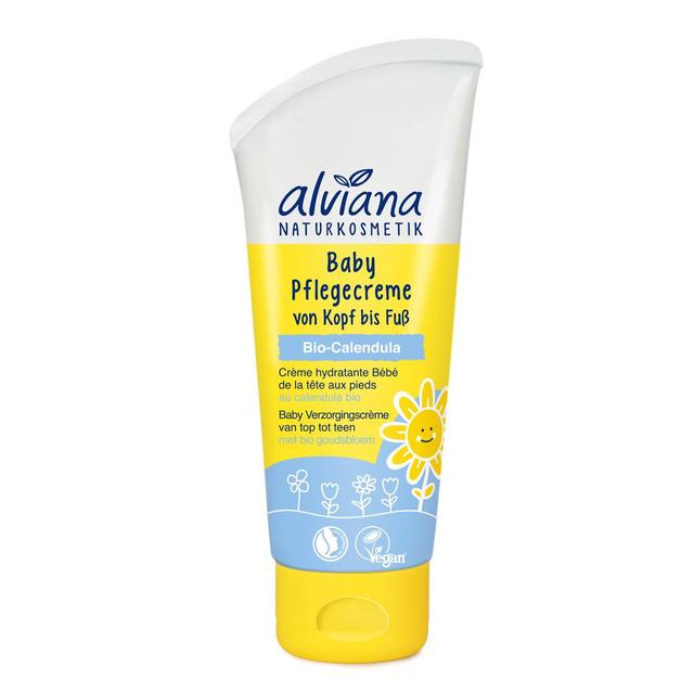 4260167184609 - Alviana - Crème hydratante Bébé de la tête aux pieds au calendula bio