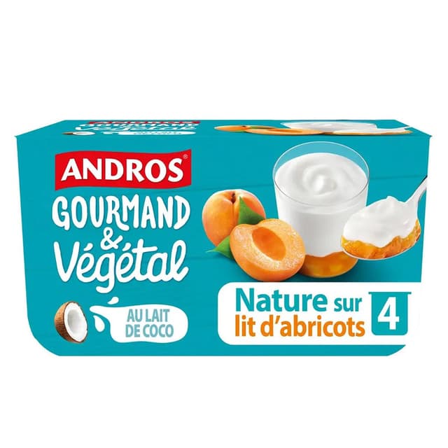3608580175209 - Andros Gourmand et Végétal - Brassé nature au lait de coco sur lit d'abricot