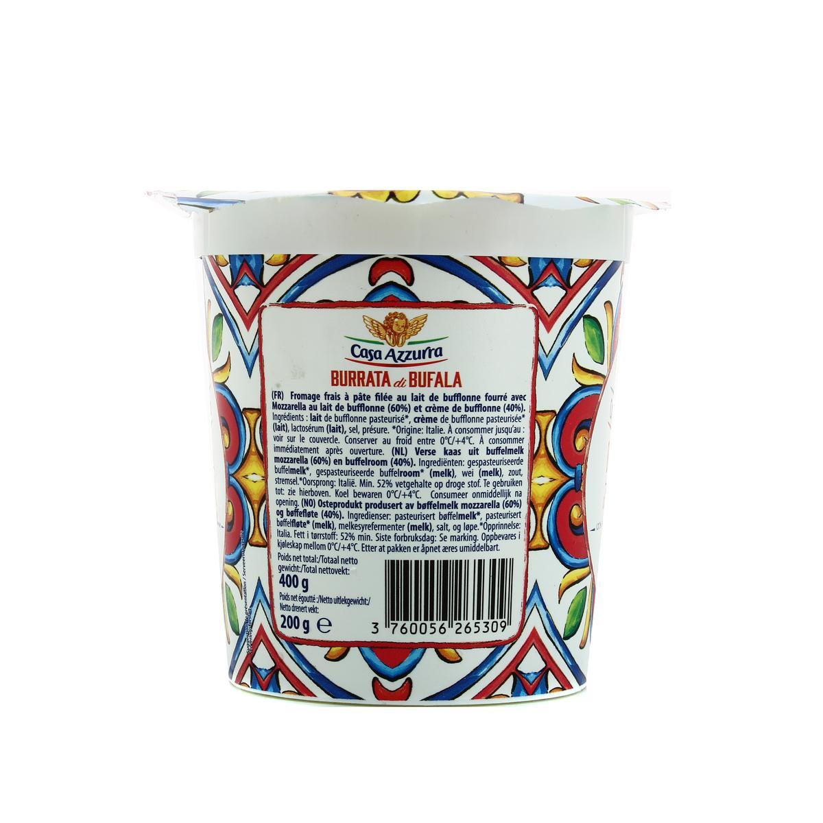 3760056265309 - Casa Azzurra - Burrata di Bufala 