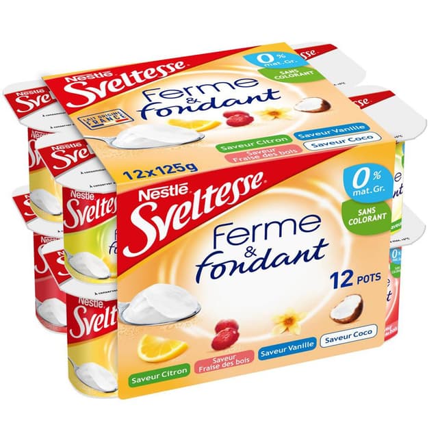 3023291415909 - Sveltesse - Yaourts 0% panachés