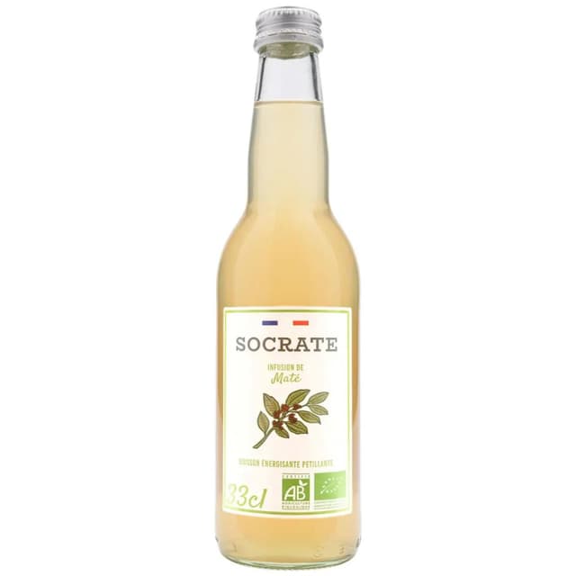 3770014426109 - Socrate - Infusion pétillante Maté vert & jus de citron bio