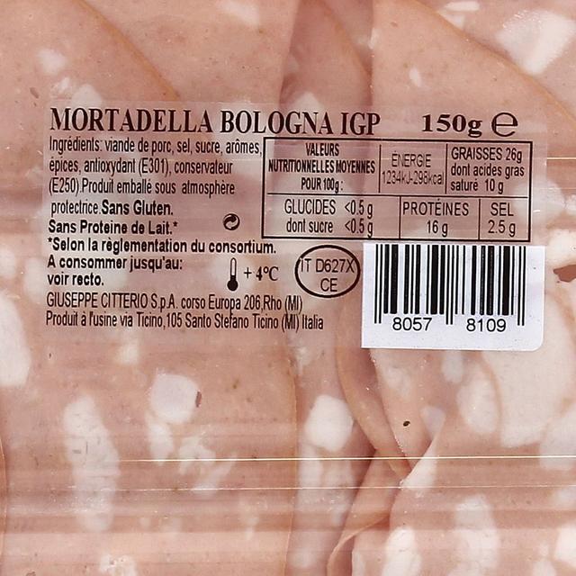 0000080578109 - Citterio - Mortadelle de Bologne