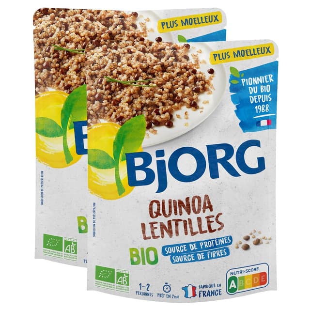 2050000418709 - Bjorg - Quinoa Lentilles Plat Cuisiné Bio