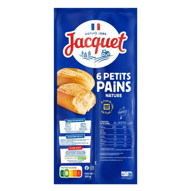 3029330030010 - Jacquet - Petits pains précuits, 300g