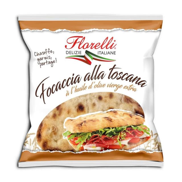 3760395611010 - Florelli - Pain Focaccia Toscana à garnir