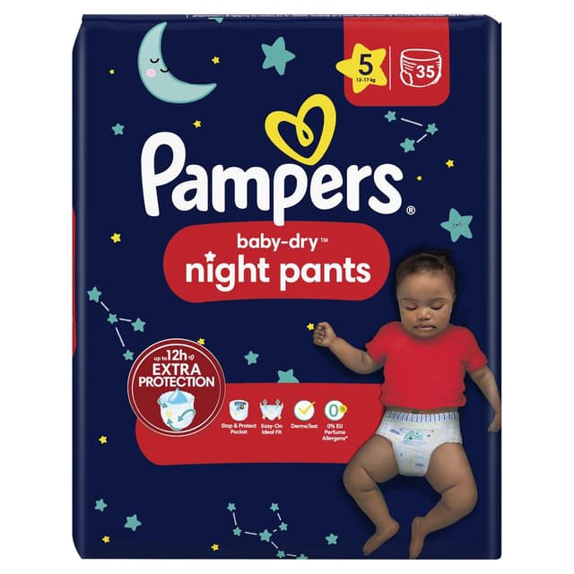 8006540711910 - Pampers Babydry Night Pants - Culottes nuit T5 12 - 17kg