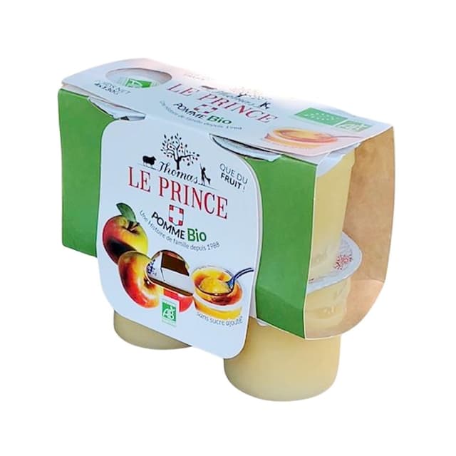 3423183212010 - Thomas Le Prince - Compote Coupelles bio pomme sans sucres ajoutés