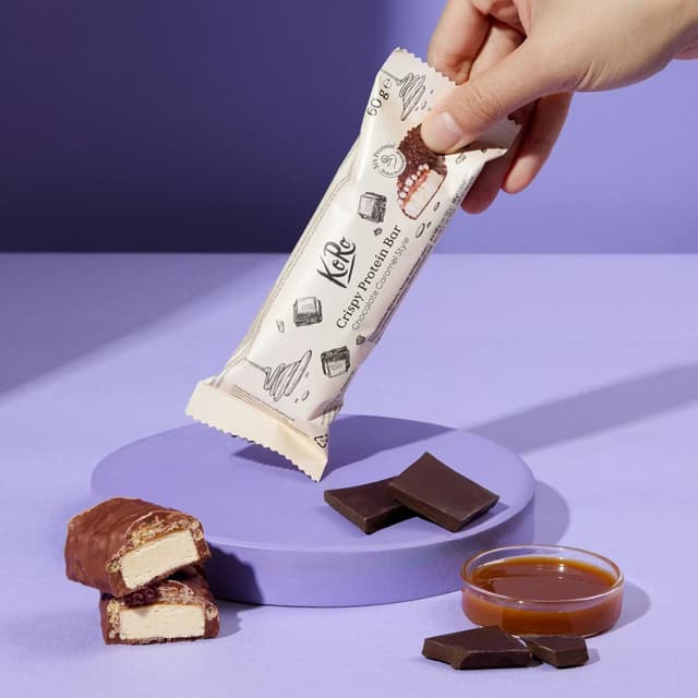 4255582812510 - Koro - Barre protéinée crunchy chocolat & caramel