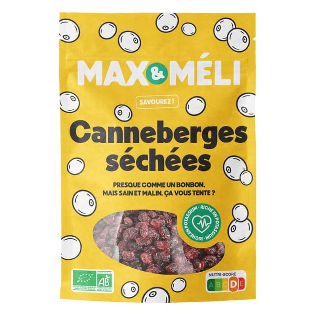 3760099532710 - Max et Méli - Cranberries Entière, Bio