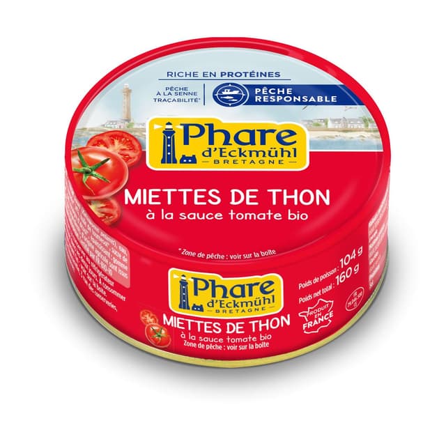 3263670453010 - Phare d'Eckmuhl - Miette de Thon Listao à la sauce tomate bio