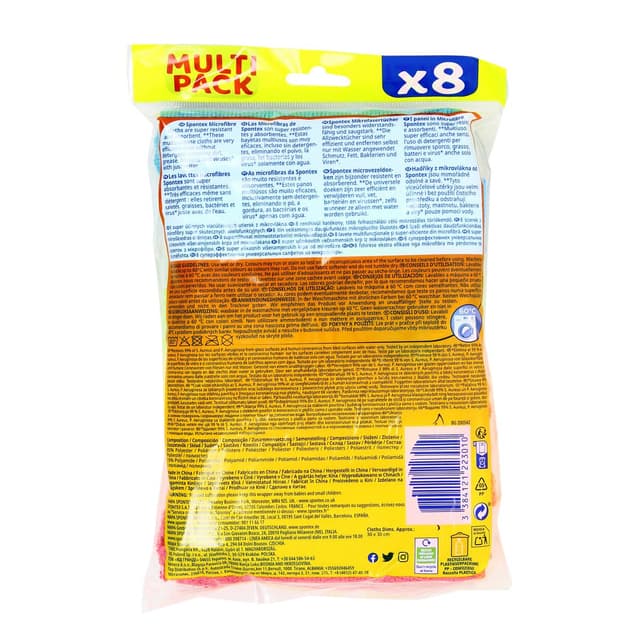 3384121223010 - Spontex - Lavette microfibre multi usages 