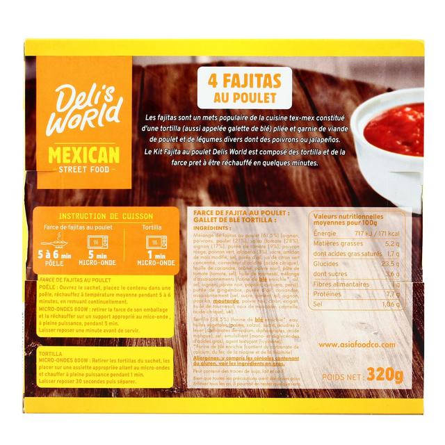 3760184013810 - Deli's World - Fajitas poulet