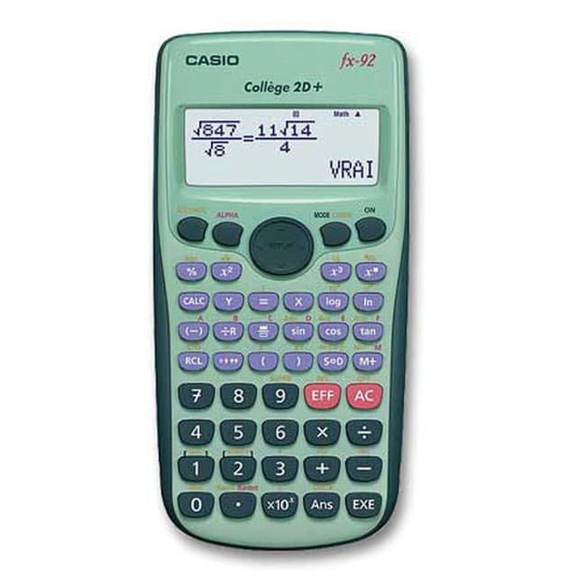 4971850094210 - Casio - Calculatrice scientifique FX 92 Collège 2D+ 