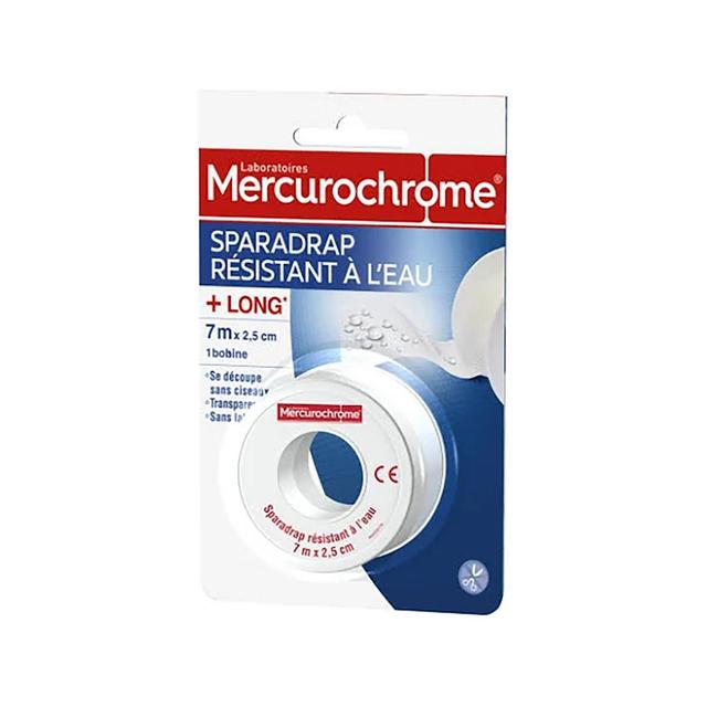 3160920504310 - Mercurochrome - Sparadrap Résistant à l'Eau Microperforé 7mx2,5cm